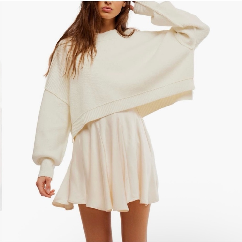 Free People East Street Crop Pullover Sweater Size S